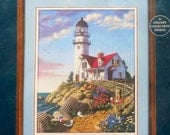 Sandy Bodine COASTAL RETREAT Lighthouse By Sunset - Crewel Embroidery Stitchery Kit
