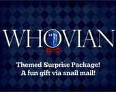 Whovian Inspired Surprise Package - Itty Bitty Teeny Tiny - SciFi Snail Mail, TARDIS Gift Idea