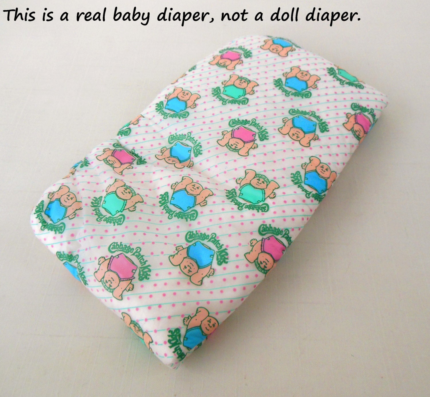 Vintage Disposable Diaper - Baby Large over 22 lbs - 1980s Cabbage Patch