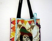 cat owl tote bag
