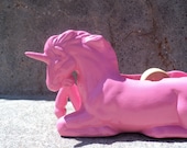 Whimsical Pink Unicorn Statue Figurine Tape Dispenser Nursery Office Study Decor