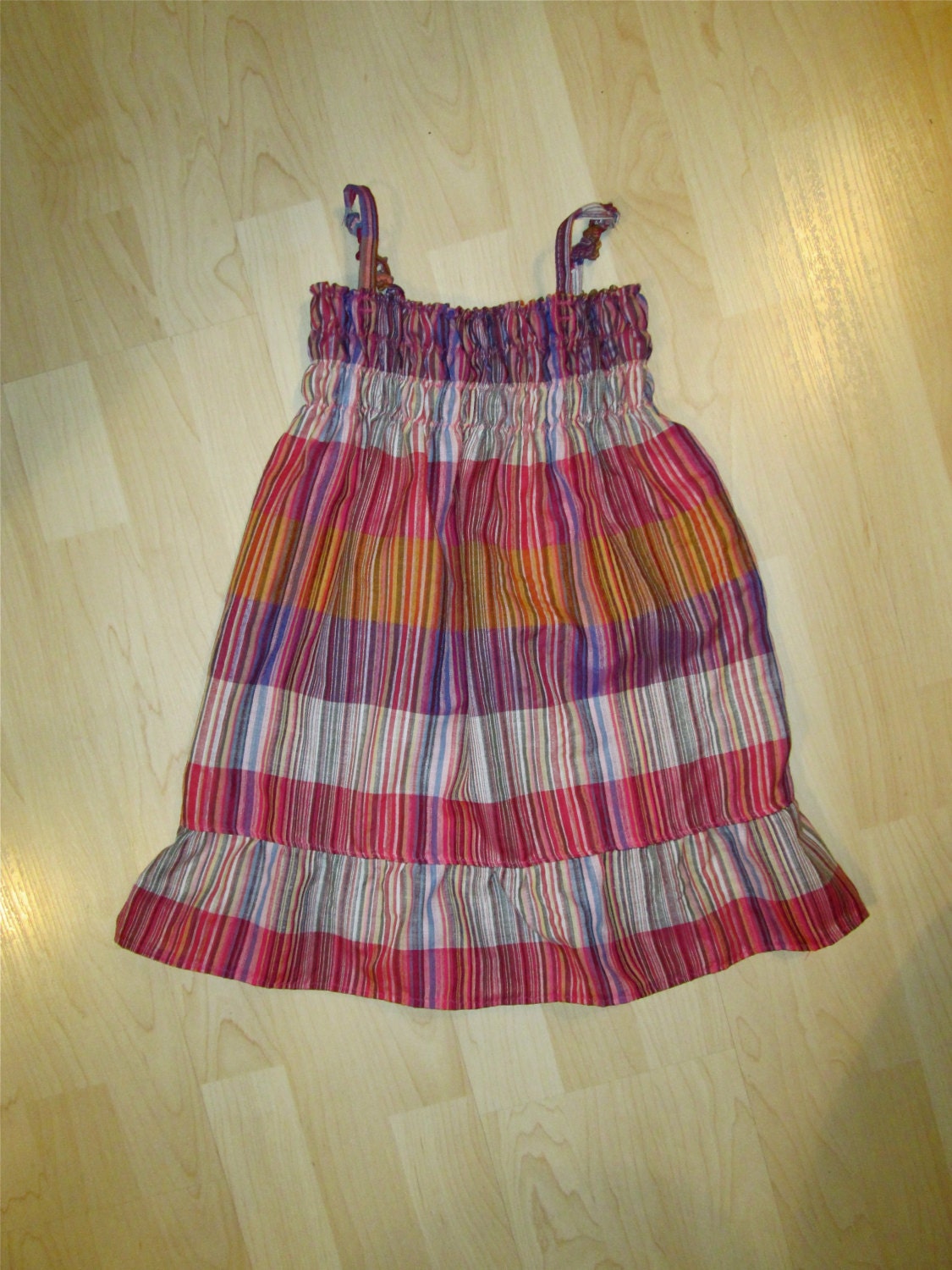 kaleidoscope plaid child's dress