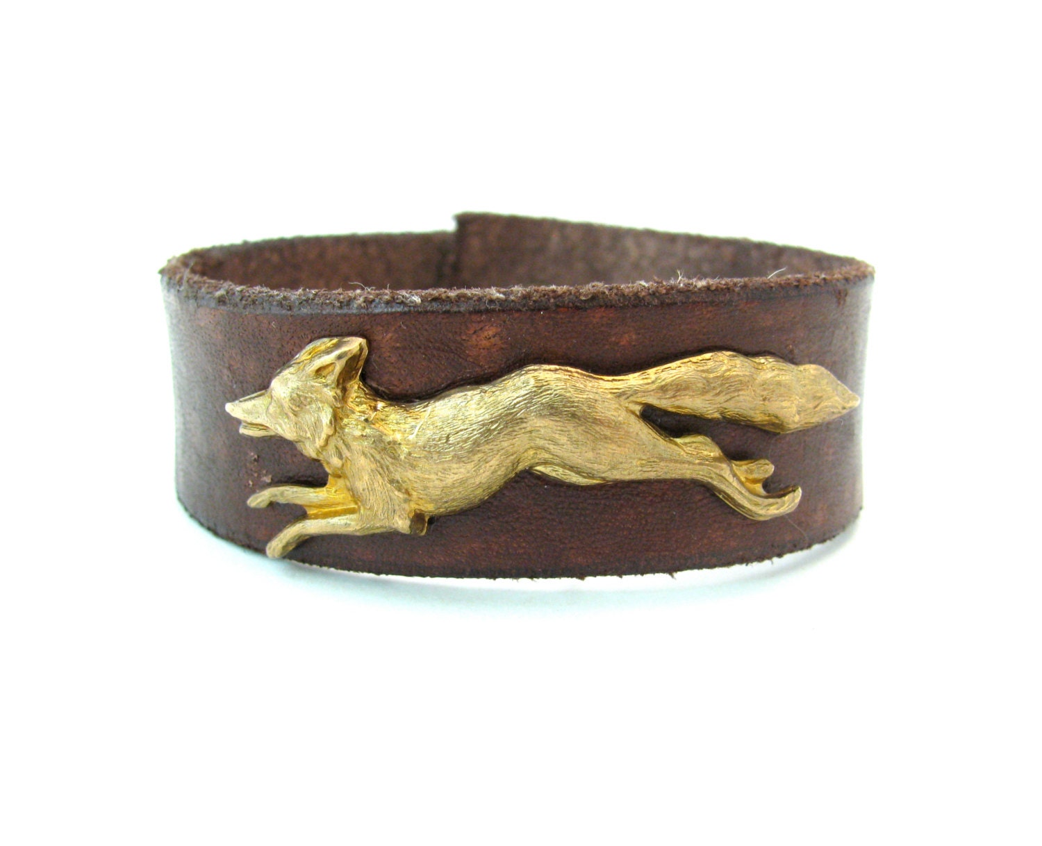 Robin -- fox leather bracelet