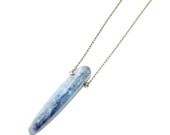 Venice -- kyanite spear on brass chain