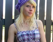 Flapper Style Cloche Crochet Hat in Lilac