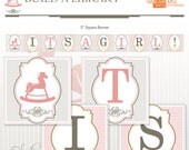 Library Book Printable Baby Shower Banner - DIY Print - Baby Girl - It's A Girl - Instant Download Il_170x135