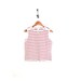 Vintage White & Red Striped Tank