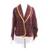 Vintage Maroon Southwest Blanket Sweater Coat