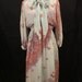 WILLIAM TRAVILLA dreamy seafoam butterfly print dress - Hollywood designer - full skirt sz 4 6 S