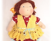 Waldorf doll 19"  - pure natural organic  - FREE shipping Etsy
