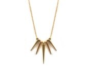 Shooting Star Gold Spike Necklace