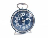 Blue SOVIET CLOCK, use for home decor.