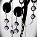 Amethyst - Necklace - Bracelet - Earrings - 3 piece set  - Sterling silver - Purple Diamond cut Cubic Zirconia's - Bridesmaids - Gift -