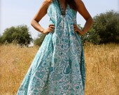 Bohemian Summer Beauty/Our NEW Sleeveless Indian Cotton Handmade Kaftan