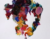 Abstract painting - The silence within - 8x10 art print