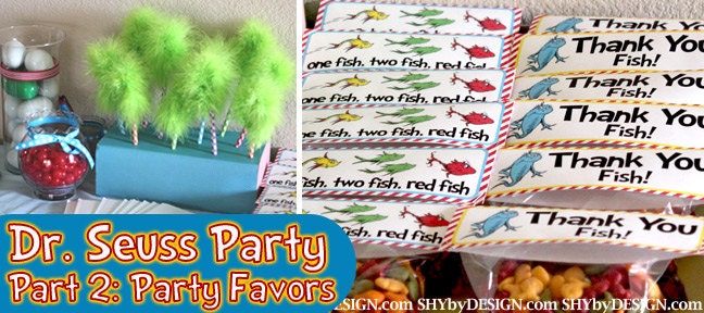 PRINTABLE Dr. Seuss Party Thank You Kit