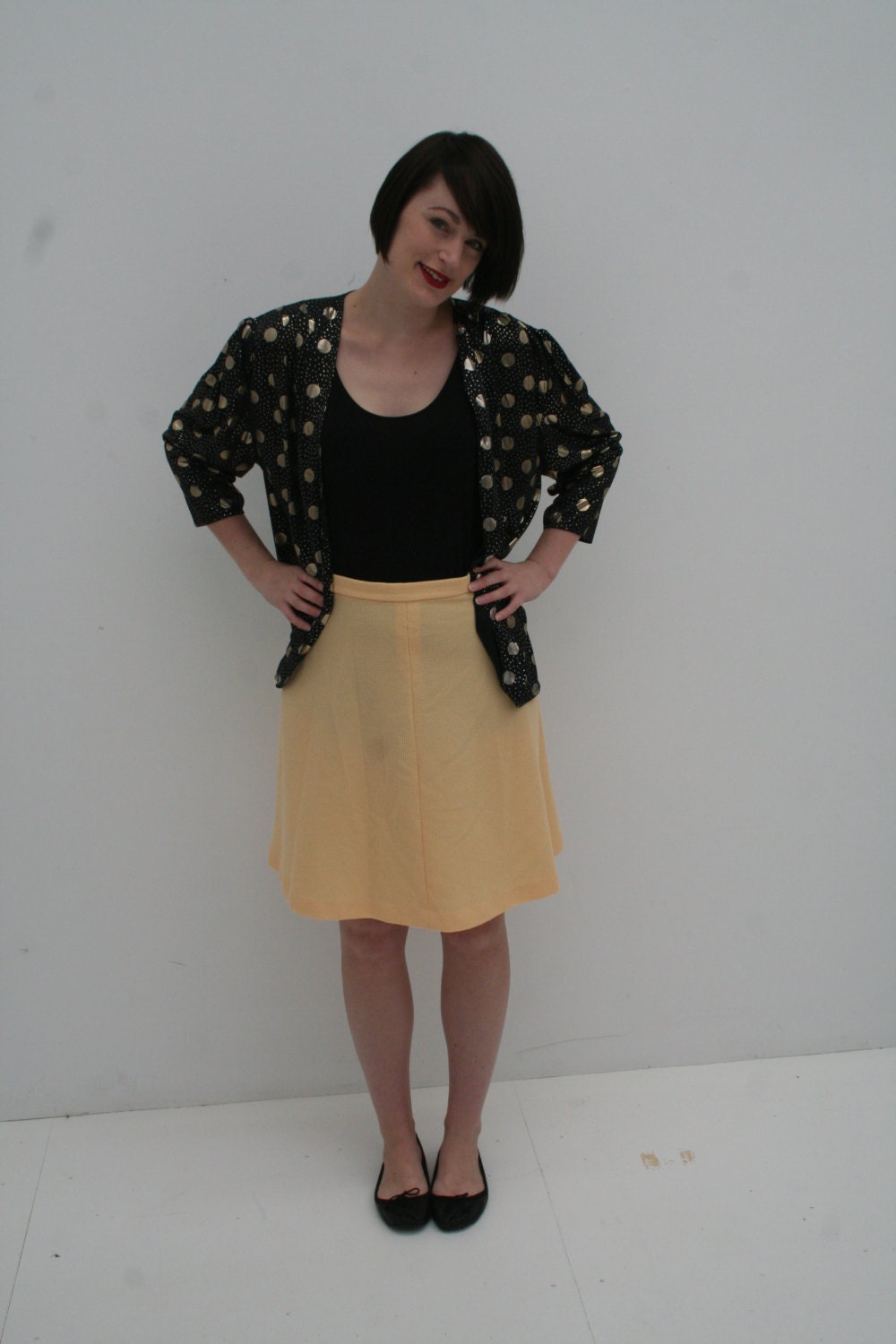 Yellow High Waisted Skirt