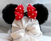 Minnie Mouse Ears Headband Red