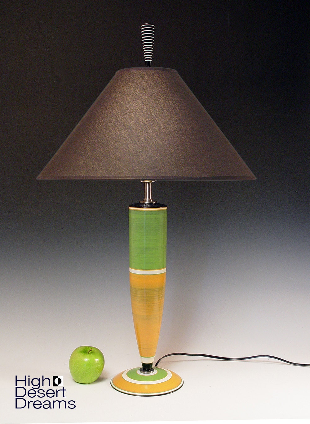 Table lamp. Desk Lamp.  Hand painted.161. Wonderfully whimsical. Bold, contemporary and colorful