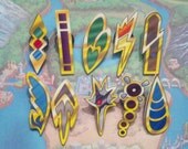 Unova/Isshu Region Badges - Pokemon Gen V - set of 10 with pin backs