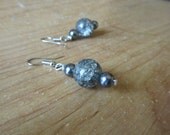 OOAK - Silver Galaxy Earrings