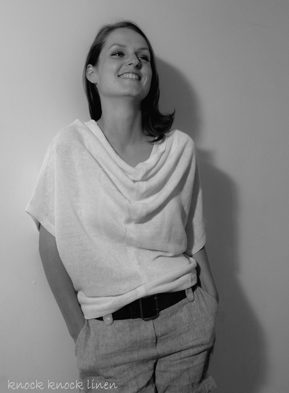 White Linen Top