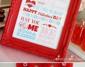 VALENTINES Subway Sign - Printable 8x10 Party Sign, Print Your Own Il_170x135