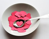 50 Pink Heart Punches / Confetti - Valentine's Day Decor / Wedding/ Anniversary / Bridal Shower/ Gift Tag/ Table Decor/ Cardmaking