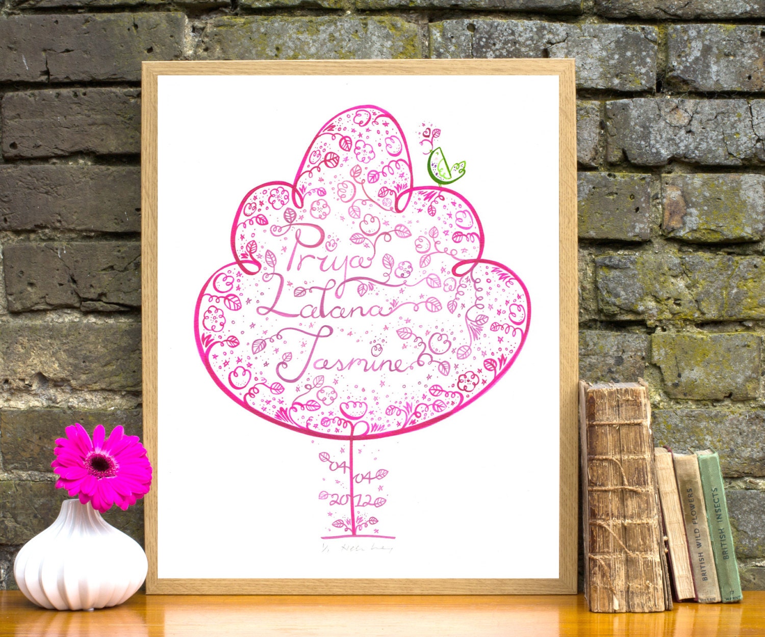Personalised Wedding, Engagement, Anniversary or Christening print
