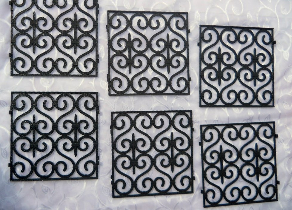 architectural salvage scroll panels ornate 1970s supplies