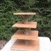 Reserved listing for Magnolia Cupcake Stand Rustic Wedding Decor Log Slice 4 Tier