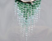 Sea Glass & Driftwood Mobile - Ombre