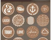 Studio Calico Atlantic Cork Circle Stickers