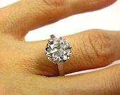 Antique Edwardian 2.62ct Old European Round Vintage Estate Solitaire Diamond Wedding ENGAGEMENT Ring EGL USA