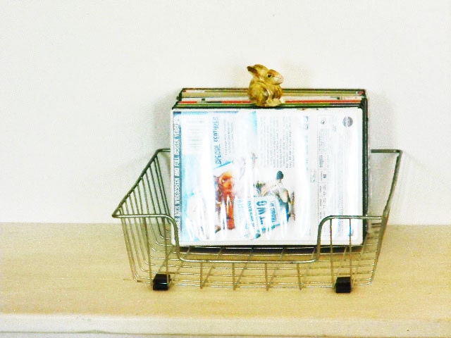 Wire Tray Organizer File Desk Office Hobby - Retro Mod Madmen Mad Men Modern Midcentury Industrial - 1960's