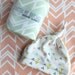 Baby Blanket, Ikat Braid in Seafoam, Little Hip Squeaks Spring Collection, Ready to Ship Baby Gift