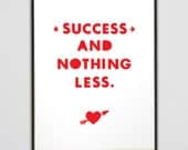 8x10 Art Print Typography Love Quote print Red (Stencil style Pop Art Print) 8x10 Print (Featured in Red) Buy 3 Get One Free