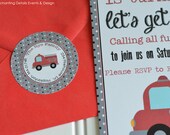 FIRE TRUCK Junior Hero Printable Address Label Il_170x135