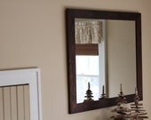 Large Mirror framed in reclaimed cedar