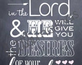 Take Delight in the Lord Psalm 37:4 Printable