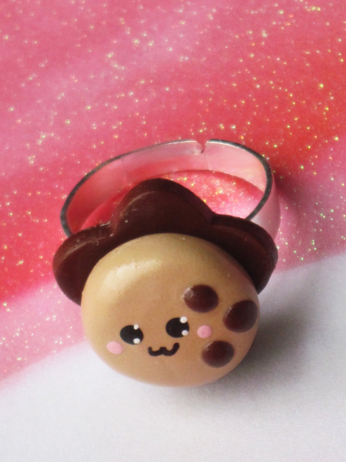 Cookie Ring Kawaii Polymer Clay Jewelry