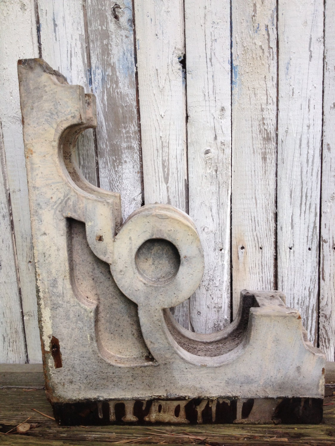 Antique Corbels/Architectural Salvage/Shabby Chic Decor/Upcycled Wall Shelf/French Country