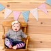 Baby Shower Decoration Burlap Banner BOY or GIRL / Gender Reveal Photography Prop Banner / Twins /