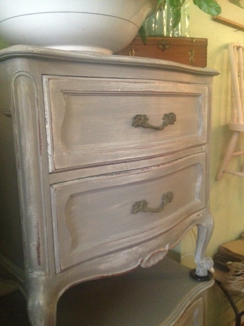 Shabby Chic French Provincial End Tables