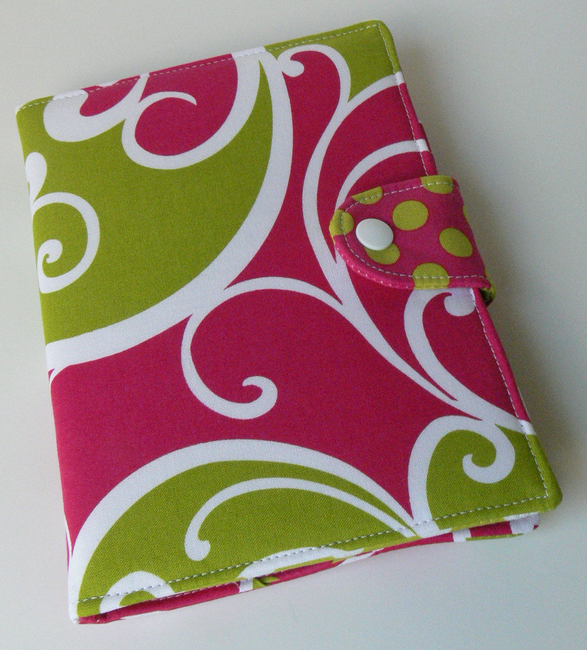 Kindle Fire cover, Kindle, Nook, eReader Cover, Book Style, Surf in Raspberry, Made to order
