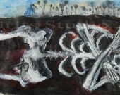 Original Abstract Mixed Media Painting - "Fertile Ground"