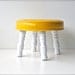 Bright Yellow Footstool