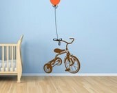 SALE - Tricycle  Vinyl wall Decal Decoration For Kids Room / Play Room / Baby Room - ID270