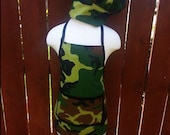 Little Chef Apron and Adjustable Chef Hat Set