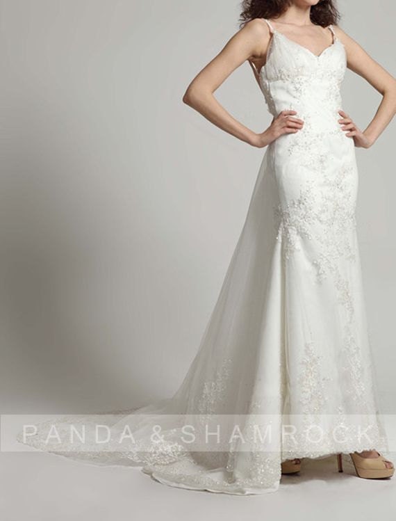 roselace/wedding gown/women clothing/bridal dress/custom made/lace/train/sweetheart neckline/ALL SIZE12288